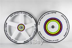 Superteam Five Spokes & Disc Carbon Wheelset Front 5 Spokes Rear Disc Wheels