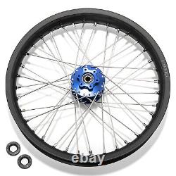TARAZON 21+19 Spoke Front Rear Wheels Rims Blue Hubs For Beta Explorer E-Bike