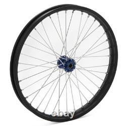 TARAZON 21/19 Spoked Front Rear Wheels Rims Blue Hubs For Beta Explorer Apollo