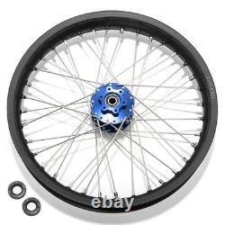 TARAZON 21/19 Spoked Front Rear Wheels Rims Blue Hubs For Beta Explorer Apollo