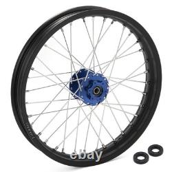 TARAZON 21/19 Spoked Front Rear Wheels Rims Blue Hubs For Beta Explorer Apollo