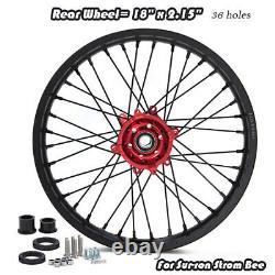 TARAZON 21x1.6 18x2.15 Front Rear Spoke Wheels Rims Hubs For Sur Ron Storm Bee