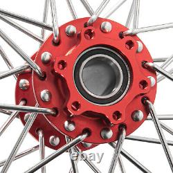 TARAZON 21x1.6 & 18x2.15 Spoke Front Rear Wheels Rims Hubs Set for Talaria Sting