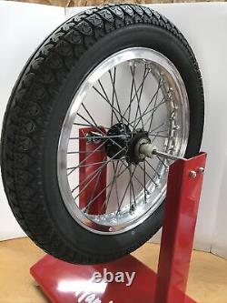 TRIUMPH BSA Rear Wheel Alum Dunlop WM3 x 18 40 Spoke Rim Hub T100 T120 T140 A65