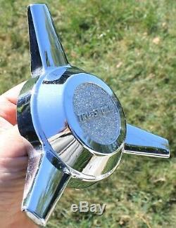 TRU-SPOKE Chrome Wheel 3 Bar Spinner Center Cap Cragar Truespoke