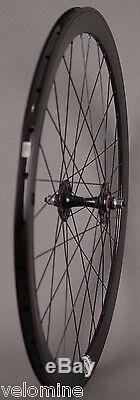 Track Bike Fixed Gear 42mm Deep Black Aero Wheelset Formula hub DT Swiss Spokes