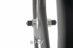 Tri Spoke Front Rear Wheels Clincher Carbon Road Bike Wheelset 700C Depth 56mm