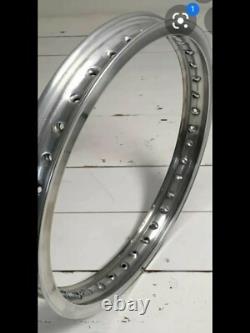 Triumph BSA conical wider aluminium valanced front + rear rims and spoke sets