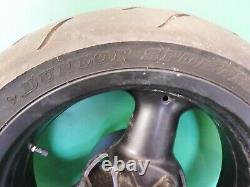 Triumph Pair Front Rear Wheels Tyre 3 Spoke 17 With Good Tyres 750 900 1200 T300