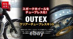 Tubeless Kit Spoke Wheel Front 21×1.60 Rear 17×2.50 WM EXCEL DID etc OUTEX