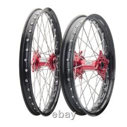 Tusk 1447520001 Impact Complete Front and Rear Wheel 1.60 x 21 / 2.15 x 19 Black