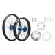 Tusk Front/rear Wheel Package 1.60 X 21/2.15 X 18 Black Rim/silver Spoke/blue