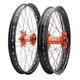 Tusk Imp. Comp Front&rear Wheel 1.60x21/2.15x19 Black Rim/silver Spoke/orange