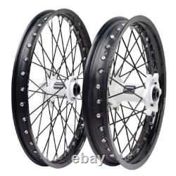 Tusk Impact Complete Front & Rear Wheel 1.60 x 21 / 2.15 x 18 Black Rim/Black