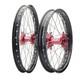 Tusk Impact Complete Front & Rear Wheel 1.60 X 21 / 2.15 X 19 Black Rim/silver