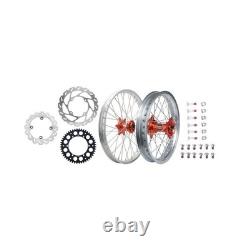Tusk Impact Complete Front/Rear Wheel Package 1.60 x 21/2.15 x 18 Silver