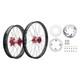 Tusk Impact Front/rear Wheel Package 1.60x21/2.15x19 Black Rim/silver Spoke/red