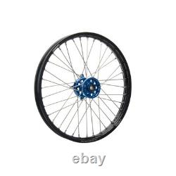 Tusk Impact Front Wheel 19x1.40 Black Rim/Silver Spoke/Blue Hub Kawasaki KX85