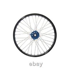 Tusk Impact Front Wheel 19x1.40 Black Rim/Silver Spoke/Blue Hub Kawasaki KX85