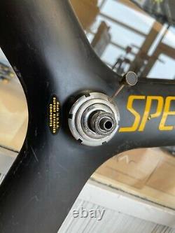 ULTRA RARE! Specialized DuPont Carbon Tri-Spoke Front / Rear Track Wheel Tubular