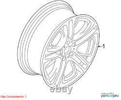 Used Front Wheel fits 2016 Bmw X3 19x8-1/2 alloy front or rear 5 spoke Y spoke