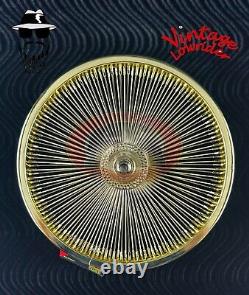 VINTAGE LOWRIDER 16 Bicycle DAYTON Wheels 144 Spoke GOLD Front OR Coaster