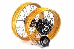 VMX 19'' 17'' Tubeless Spoke Aluminum Wheels Rims For BMW G310GS 2016-2022 Gold