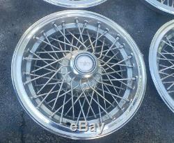 Vintage Set of 4 OEM 1981-85 Chevy Caprice 15 Wire Spoke Hubcaps Wheel Covers