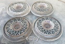 Vintage Set of 4 OEM 1981-85 Chevy Caprice 15 Wire Spoke Hubcaps Wheel Covers