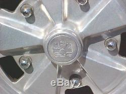 WBC-1 Wolfsburg logo Alloy wheel center caps Empi 5 spokes VW Bug Ghia Type 3 T1
