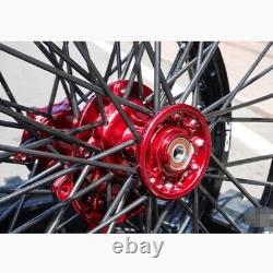 Wheel Hub Spoke Kawasaki KLX250 Rim size 21/18 Racing Boy Front 1.60 Rear 2.15