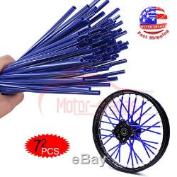 Wheel Spoke Wraps Kit Rims Covers Skins Guard Protector For Motocross Dirt Bike