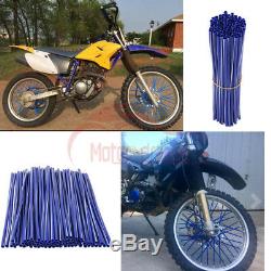 Wheel Spoke Wraps Kit Rims Covers Skins Guard Protector For Motocross Dirt Bike