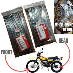 YAMAHA DT100 Front & Rear Wheel Spoke with Nipples OEM Replacement Set