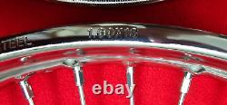 YAMAHA RD350 RD250 Front 1.60 18 Wheel + Rear 1.85 18 Wheel Set And Spokes 2PCS