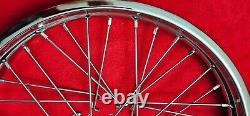 YAMAHA RD350 RD250 Front 1.60 18 Wheel + Rear 1.85 18 Wheel Set And Spokes 2PCS