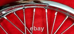 YAMAHA RD350 RD250 Front 1.60 18 Wheel + Rear 1.85 18 Wheel Set And Spokes 2PCS