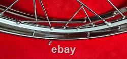YAMAHA RD350 RD250 Front 1.60 18 Wheel + Rear 1.85 18 Wheel Set And Spokes 2PCS