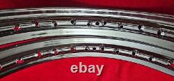 YAMAHA RD350 RD250 Front 1.60 18 Wheel + Rear 1.85 18 Wheel Set And Spokes 2PCS