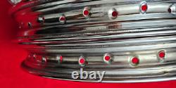 YAMAHA RD350 RD250 Front 1.60 18 Wheel + Rear 1.85 18 Wheel Set And Spokes 2PCS