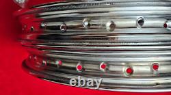 YAMAHA RD350 RD250 Front 1.60 18 Wheel + Rear 1.85 18 Wheel Set And Spokes 2PCS