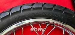 YAMAHA RD350 RD250 Front 1.60 18 Wheel + Rear 1.85 18 Wheel Set And Spokes 2PCS