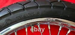 YAMAHA RD350 RD250 Front 1.60 18 Wheel + Rear 1.85 18 Wheel Set And Spokes 2PCS