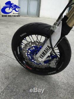 YZ250F YZ450F 14-19 Complete Supermoto Spoked Wheel Rim Hub Set for Yamaha 17/17