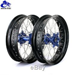 YZ250F YZ450F 2009-2013 Supermoto Wheels Rims Hubs Spokes Rotors Set for Yamaha