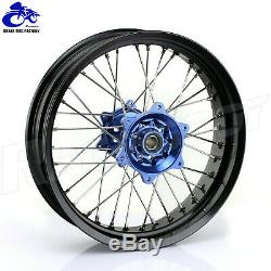 YZ250F YZ450F 2009-2013 Supermoto Wheels Rims Hubs Spokes Rotors Set for Yamaha