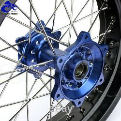 YZ250F YZ450F 2009-2013 Supermoto Wheels Rims Hubs Spokes Rotors Set for Yamaha