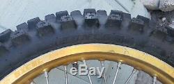 Yamaha Yz250f Yz125 250 400 426 front Rear gold Wheel Rim Hub Spokes Tire Axle