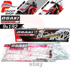100% Acier Inoxydable Rayons et Nipples 9x192 CRF250 CRF300 (Pour Jante Arrière 18) 36 trous