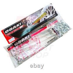 100% Acier Inoxydable Rayons et Nipples 9x192 CRF250 CRF300 (Pour Jante Arrière 18) 36 trous